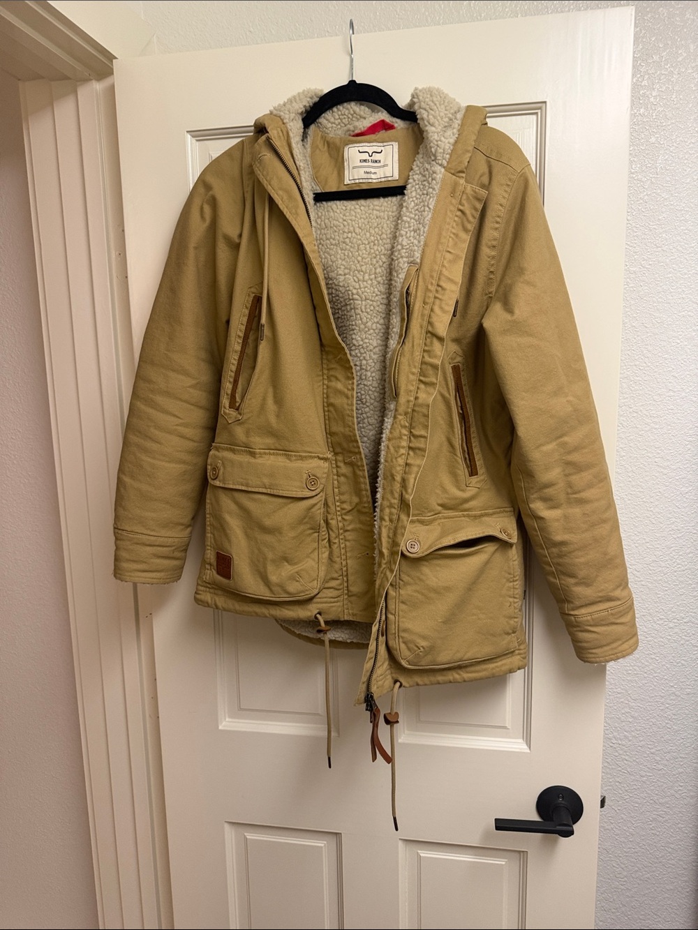 Kimes Ranch Women's Sherpa-Lined Field Jacket in Tan